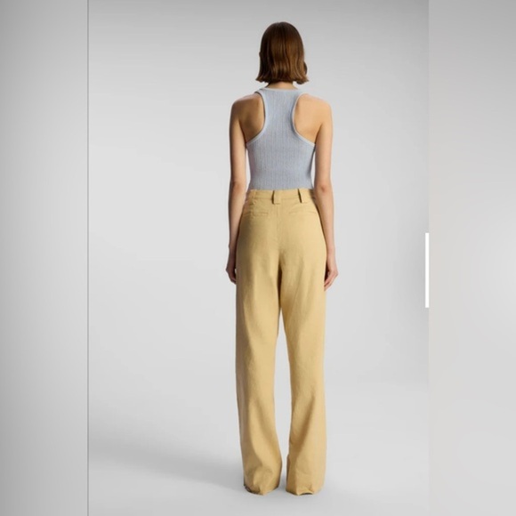 A.L.C‎ Tommy II Stretch Linen Blend Dress Pant sz 6 Med Miso - Picture 4 of 10